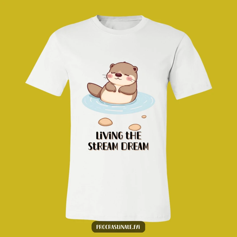 Funny Otter Zen T-Shirt: Peaceful River Drifter, Perfect Relaxing Gift for Otter Lovers