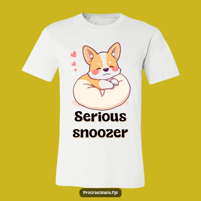 Funny Corgi Pillow Dream T-Shirt: Comfy Dreamy Humor Funny Gift