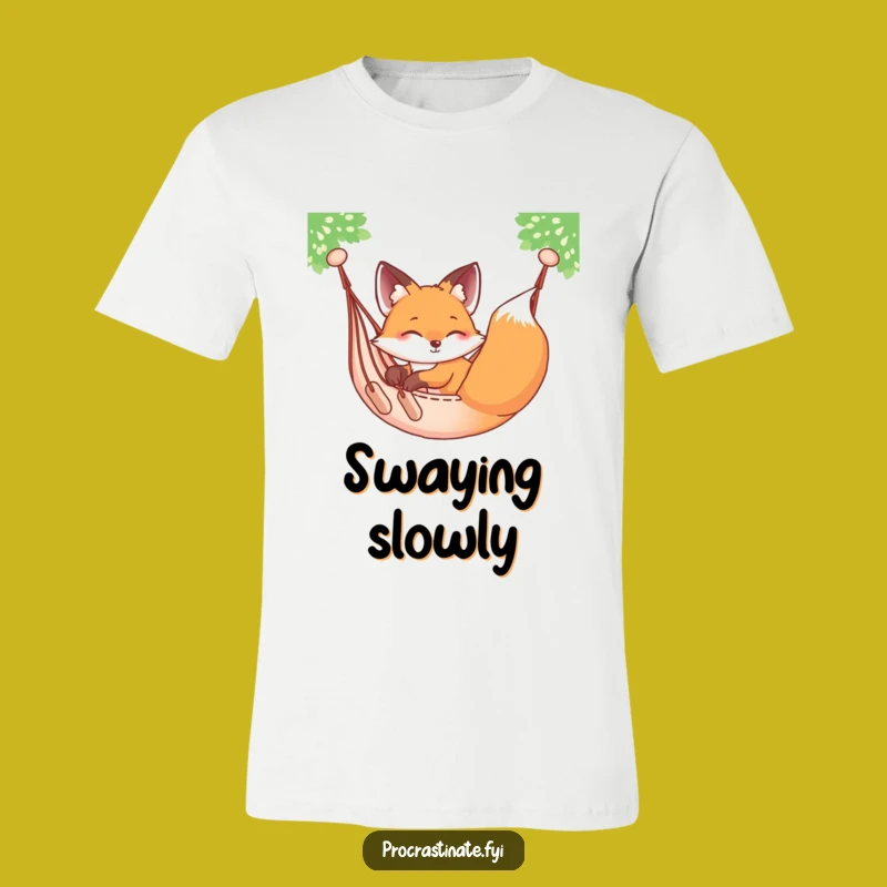 Funny Fox Hammock Chill T-Shirt: Ultimate Relaxed Funny Gift