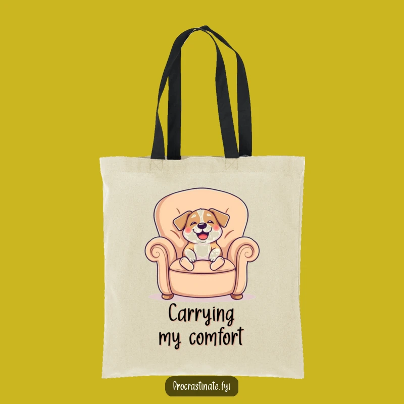 Funny Dog Tote Bag: Carry Your Comfort Essentials