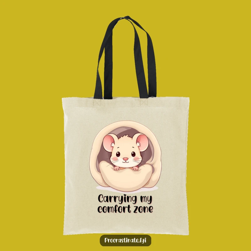 Funny Kawaii Mouse Tote Bag: Cozy Essentials Carrier, Perfect Funny Gift for Her
