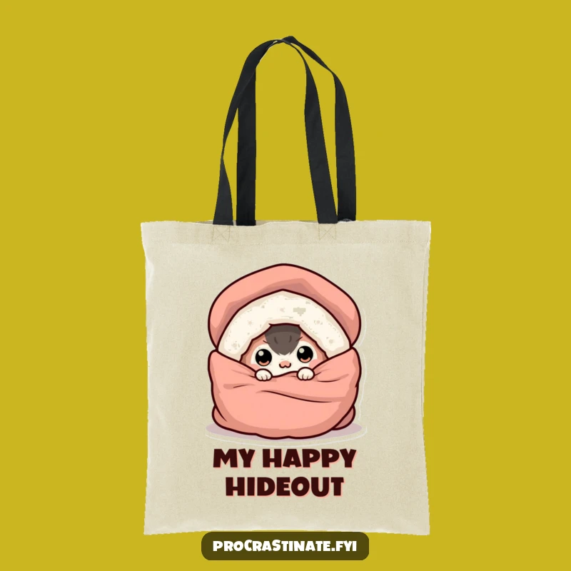 Funny Buried Creature Tote Bag: Whimsical Eye-Peeking Design, Practical & Hilarious Gift for Everyday Errands